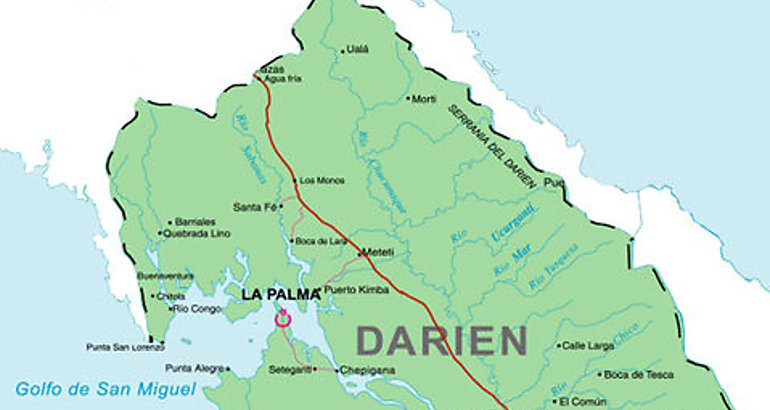 mapa Darin 