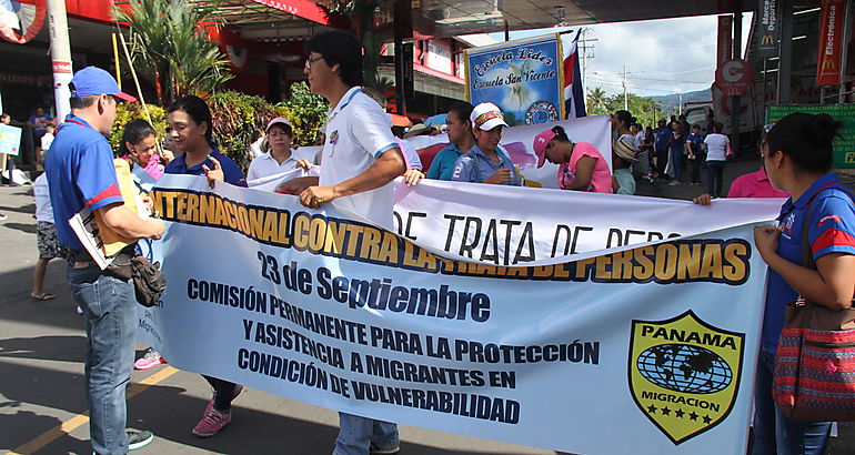 Cuarta Marcha Contra la Trata de Personas en la zona fronteriza de Paso Canoas