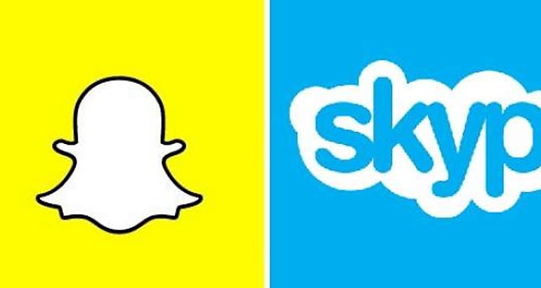 Snapchat y Skype