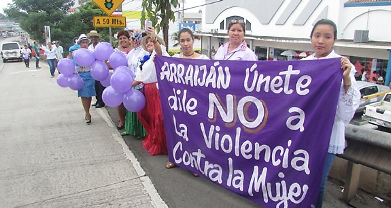 Arraijan en contra de la violencia a la mujer