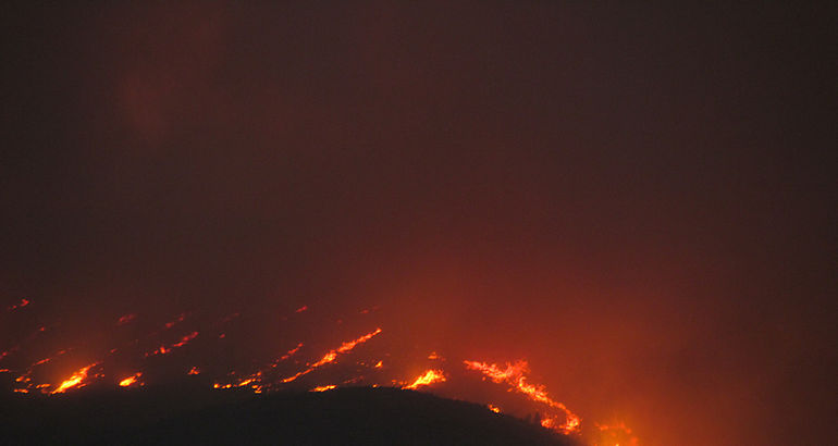 Incendio en Chile 