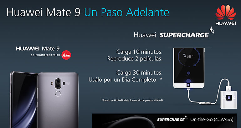 Huawei Mate 9 y la tecnologa SuperCharge