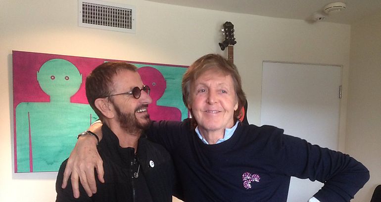 Ringo Starr y Paul McCartney 