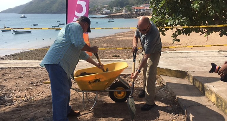 Obras en la Isla Taboga