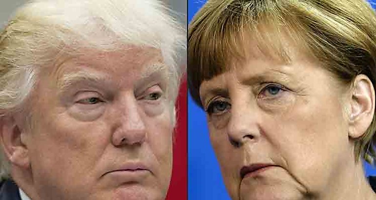 Trump y Merkel 