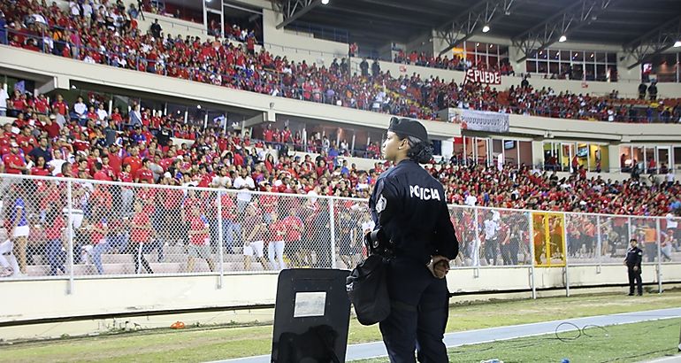 Agente Polica trabajando