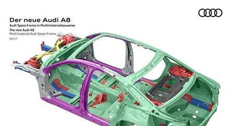 La carrocera del nuevo Audi A8 Space Frame