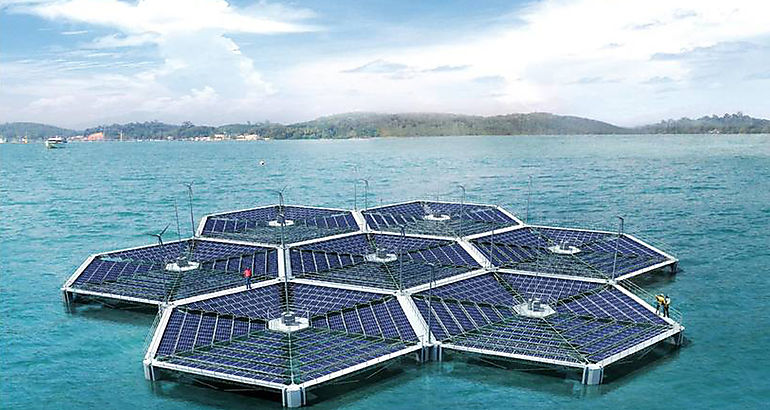 pneles solares flotantes