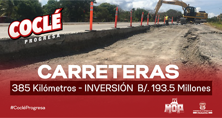 Cartel  anuncio  Nuevos kilmetros en la comunidad de TamboLas Maras de Ro Indio