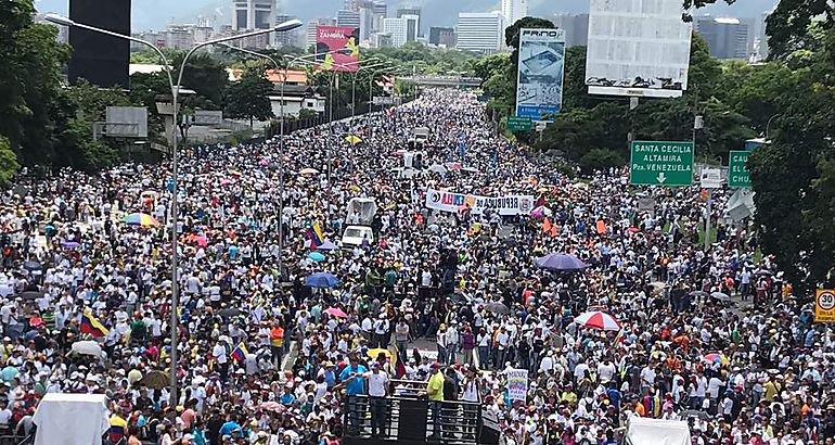 Manifestacin en Venezuela