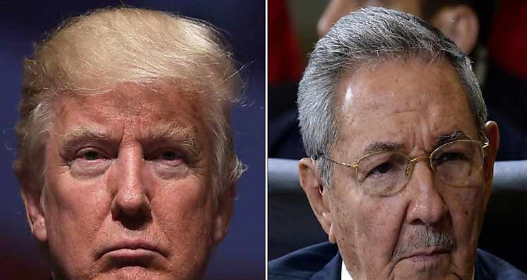 Trump y Raul Castro