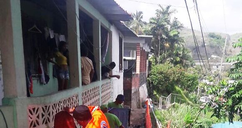 familias que vivan en zona de riesgo en San Miguelito