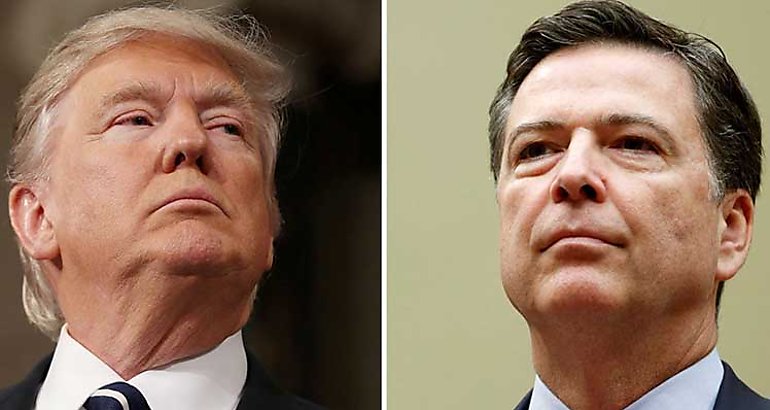 Trump y James Comey