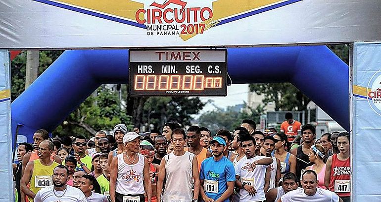 Corredores para el Circuito Municipal 5 y 21 Km ruta Calidonia