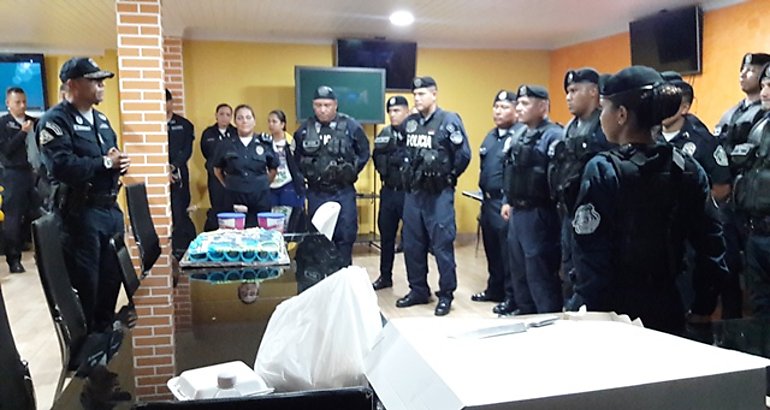 V aniversario del GAR en Zona policial de Coln