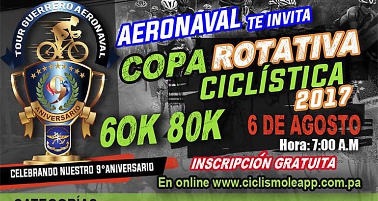 Tour Guerrero Aeronaval se corre el prximo 6 de agosto