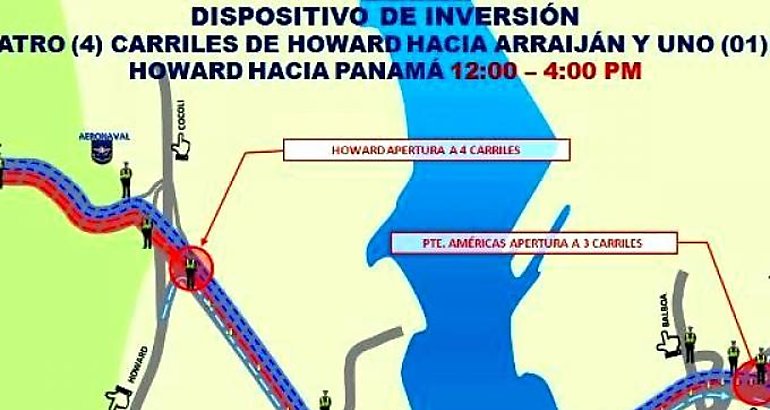 Continua operativo inversin de carril 