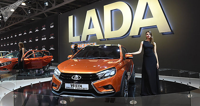 Exposicin Lada Vesta rusos