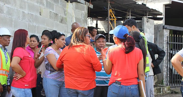 Manifestantes de la comunidad del Porvenir 