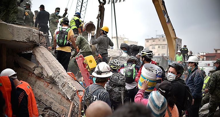 Voluntarios rescate sismo Mxico