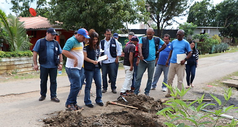 Inspeccin en comunidades de Chilibre ante quejas por falta de agua