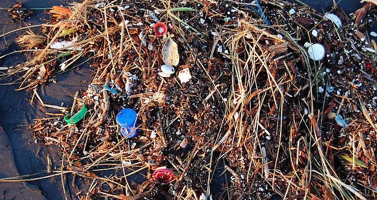 Basura en el mar