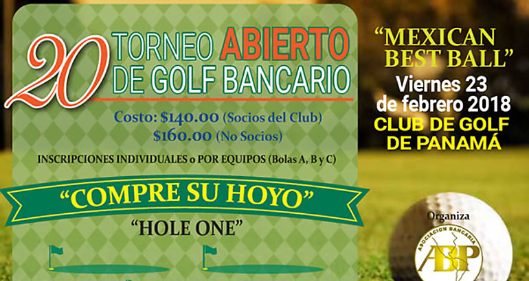 XX Torneo abierto de Golf Bancario 2018