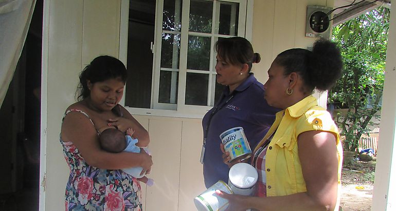 entrega de leche MIDES Chiriqui