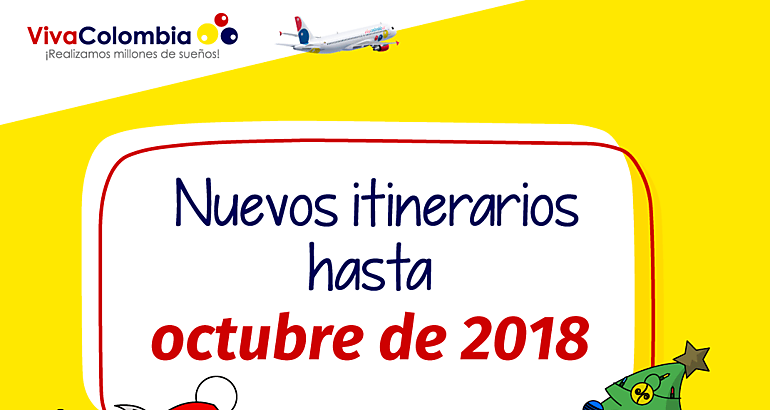 nuevos itinerarios viva Colombia