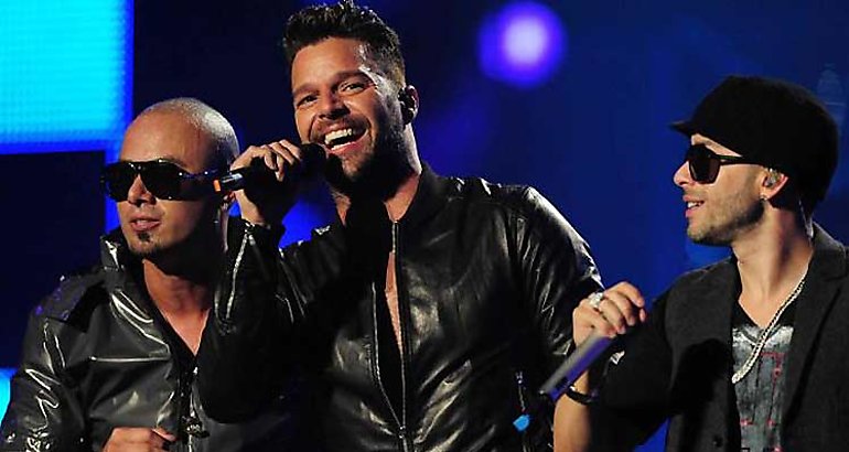 Ricky Martin junto a Wisin y Yandel