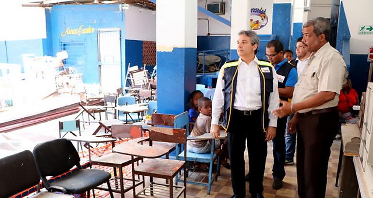 Defensor del Pueblo inspecciono colegios en Coln 