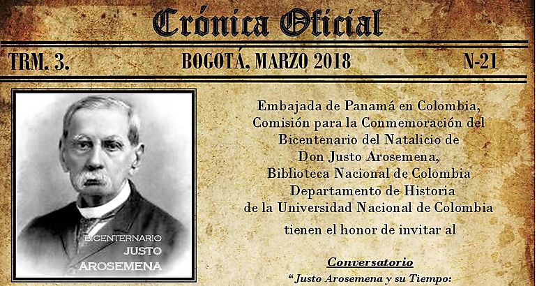 Rinden homenaje a Justo Arosemena en Colombia 