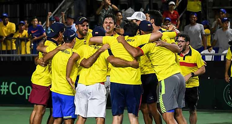 Colombia gana a Brasil en la Copa Davis