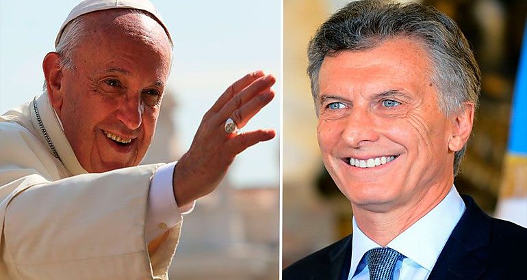 Papa Francisco y  Mauricio Macri