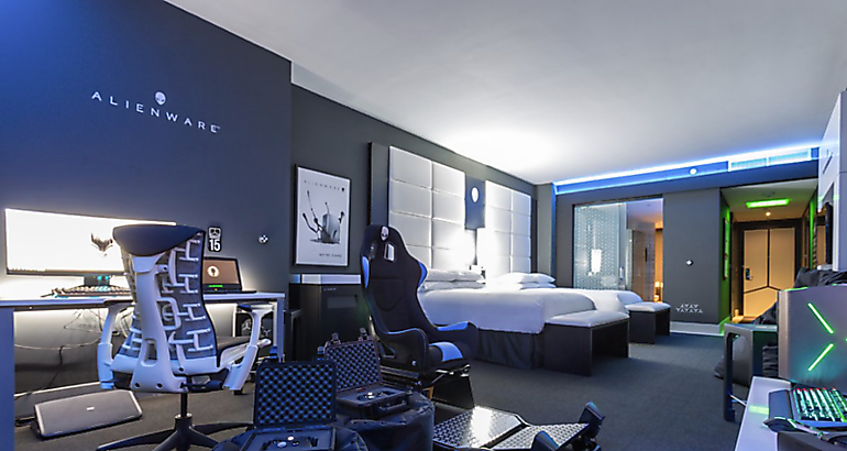 ALIENWARE construye habitacin en Hilton Panam para Gamers