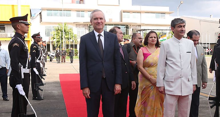 Ministro Alemn recibi al Vicepresidente de la India en su primera visita a Panam 