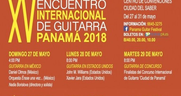 XV Encuentro Internacional de Guitarra Panam 2018