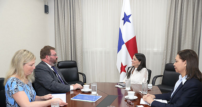 Viceministra Navarro recibe a delegacin de Estonia