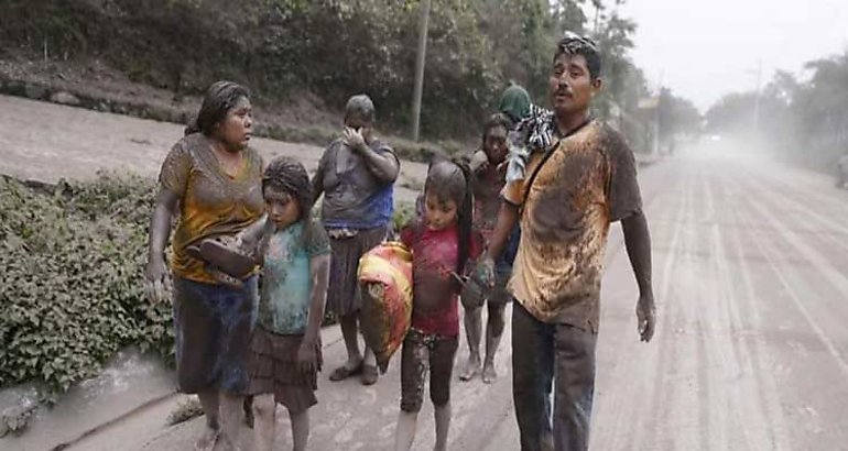 Guatemala tras erupcin de volcn de Fuego