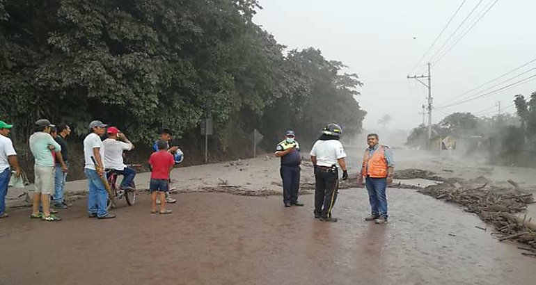 El volcn de Fuego en Guatemala