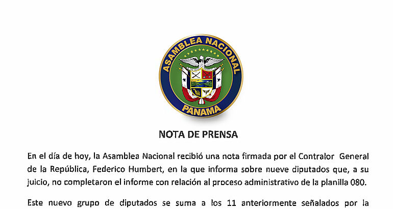 Comunicado de la AN asunto nominas