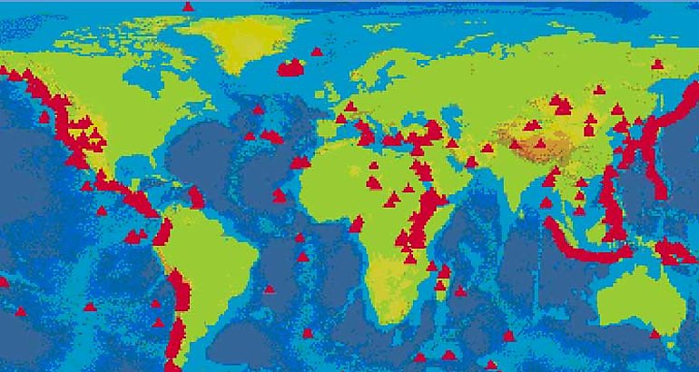 Con potencial eruptivo unos mil 600 volcanes en el planeta