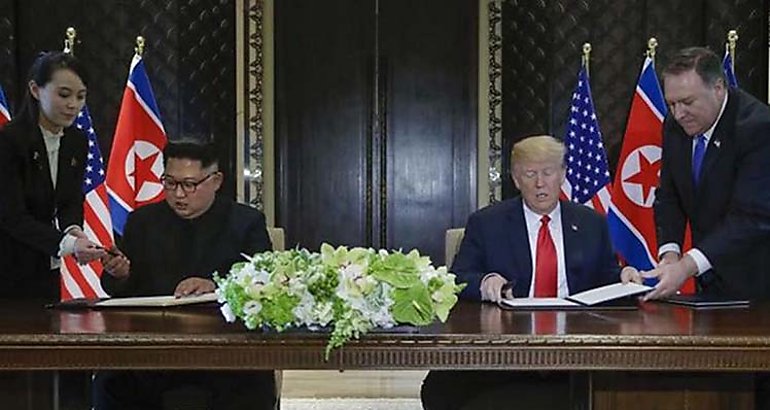 Trump y Kim 