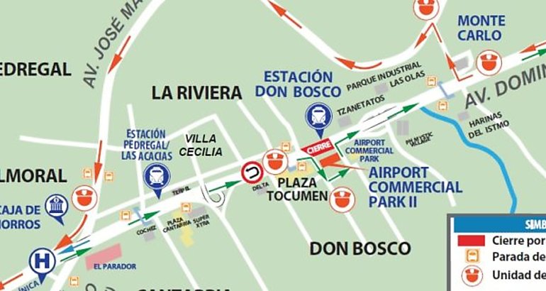 Cierre en Av Domingo Daz para culminar montaje de la pasarela en estacin Don Bosco 