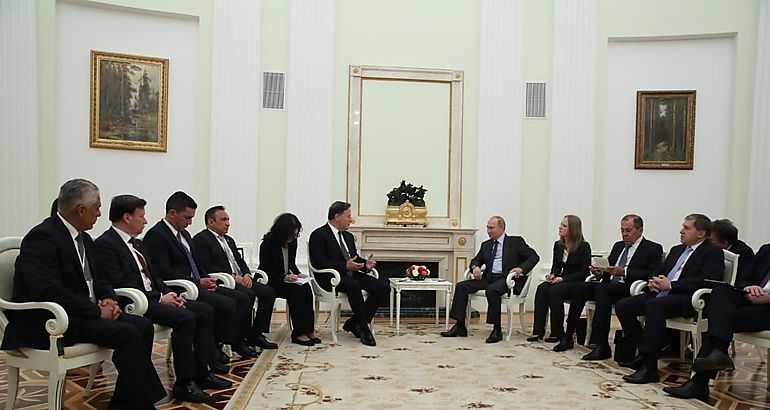 El presidente Juan Carlos Varela sostuvo una reunin con el presidente de la Federacin de Rusia Vladmir Putin