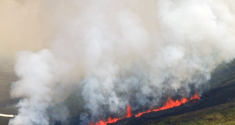 El volcn La Cumbre ubicado en la isla Fernandina