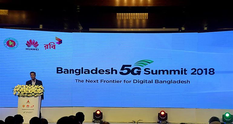 Huawei lleva a cabo la primera prueba de la red de 5G en ceremonia en Bangladesh