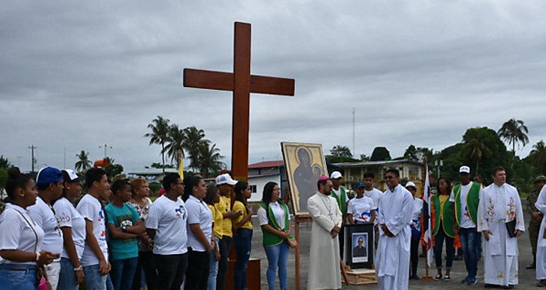 Changuinola recibi los signos peregrinos de la JMJ