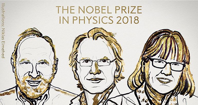 Nombran a los ganadores del Premio Nobel de Fsica 2018