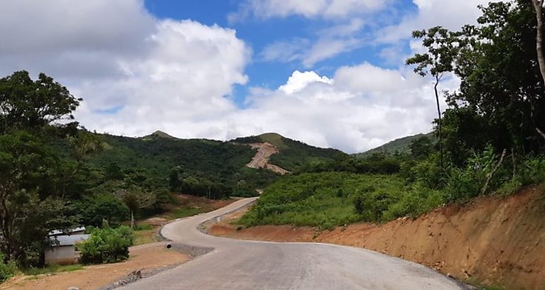 Carretera SardinaLas Cuestas de Marica en Cocl